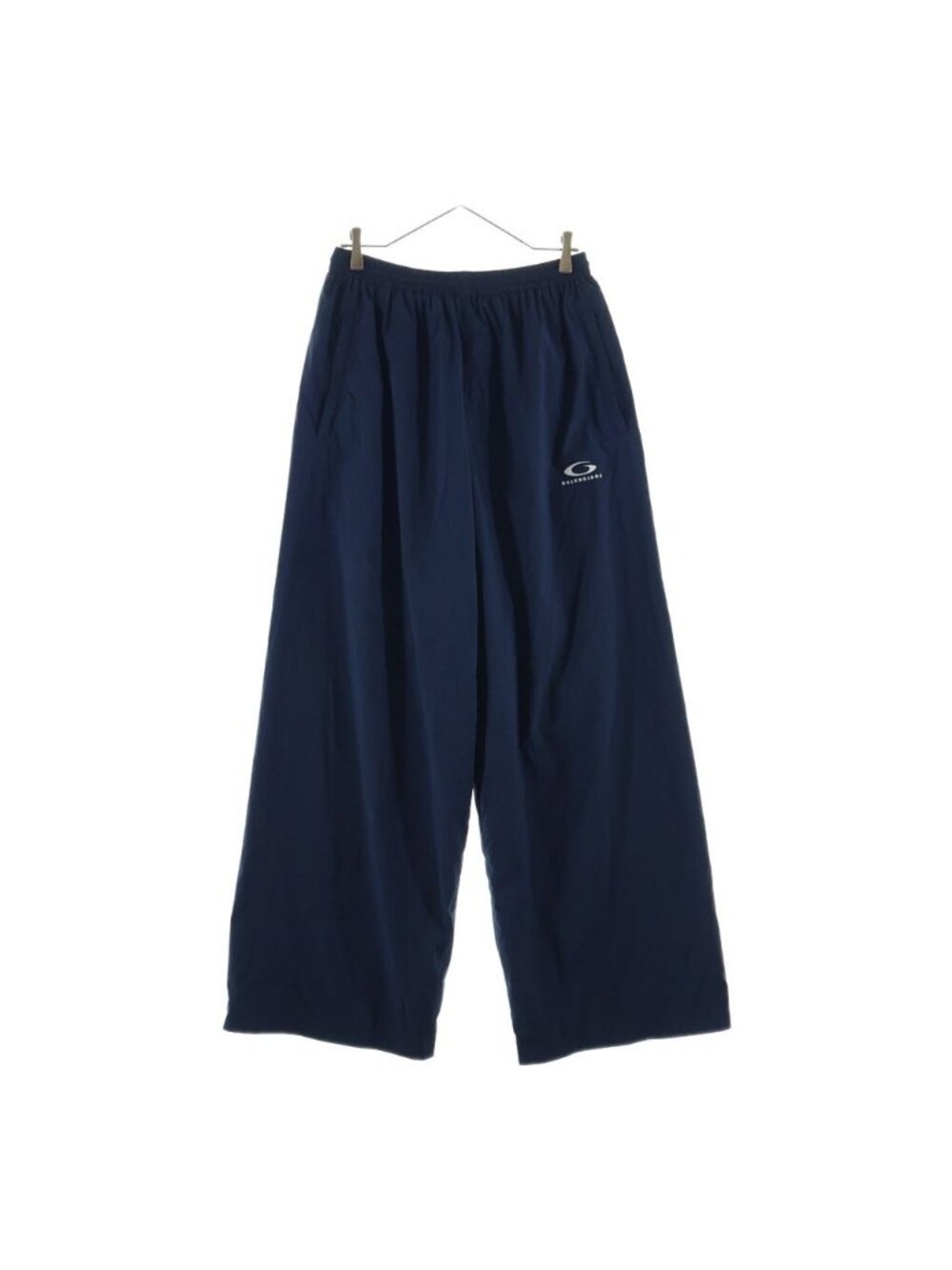 Balenciaga Tracksuit Pants Logo Embroidery Nylon Navy